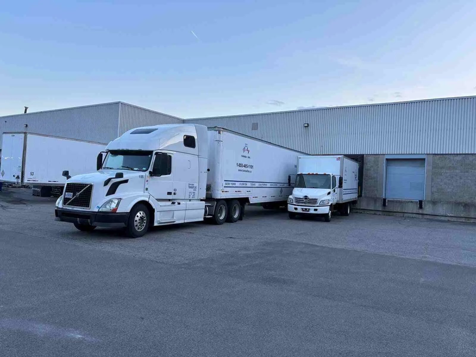 Transatlas's Moving Trucks ready for loval moving services in mississauga